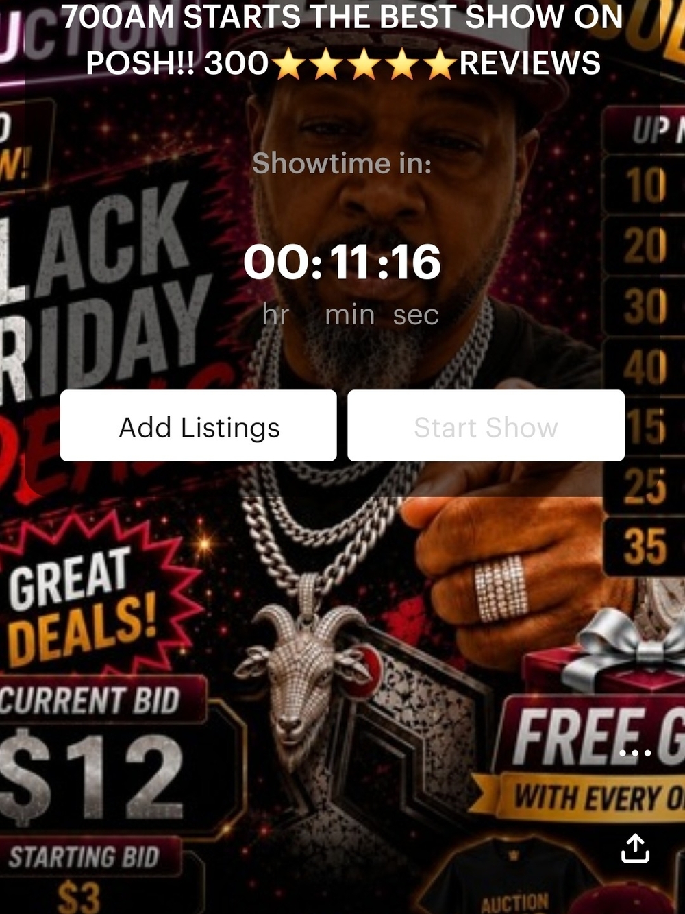 LET GO !!! 5 MINS STARTS THE BEST SHOW ON POSH!!